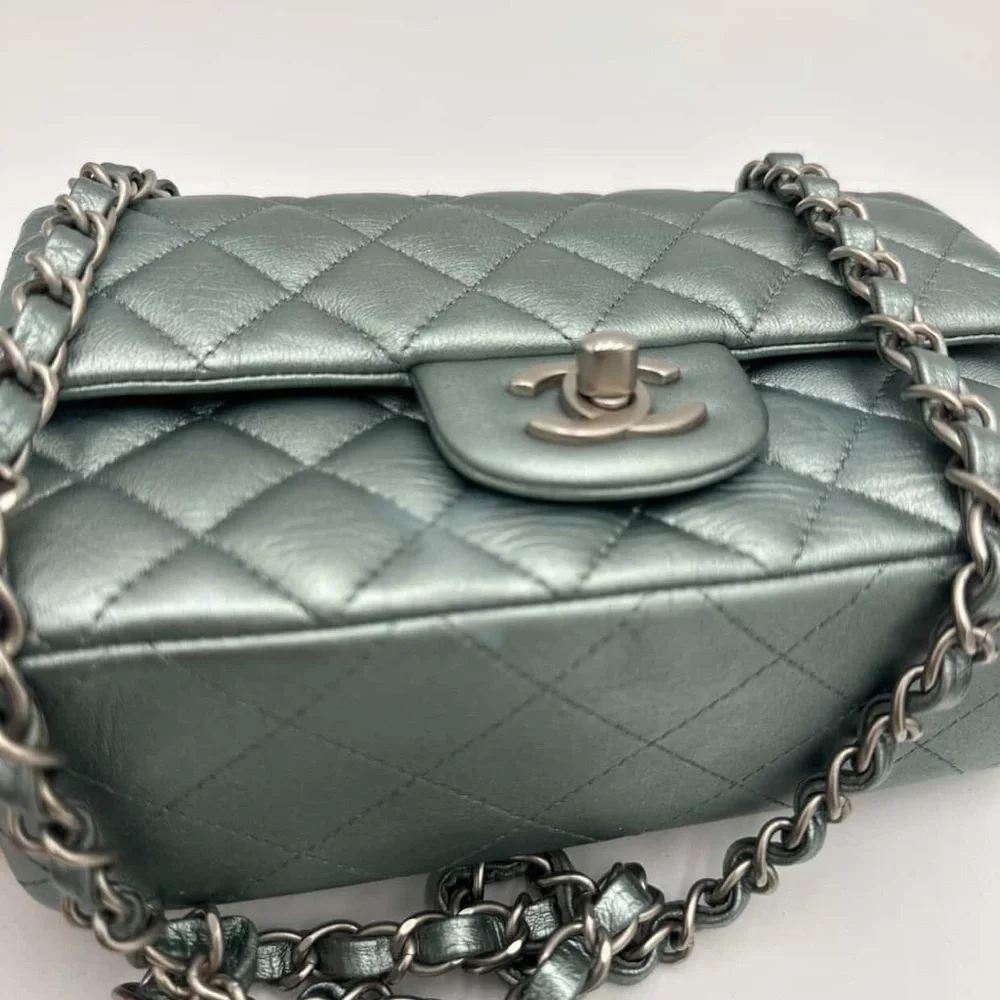 Chanel Classic Flap Pale Green - RARE COLOR